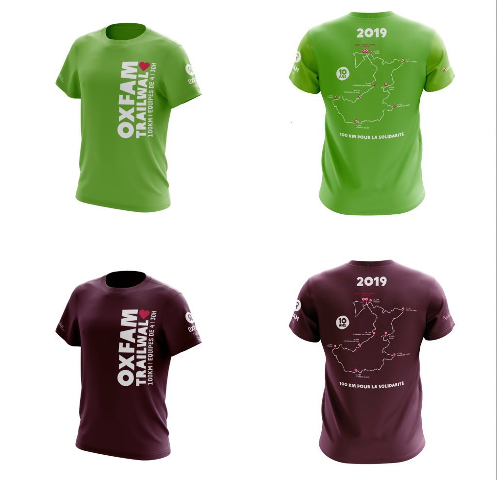 À l’occasion des 10 ans du Trailwalker Avallon, Oxfam France lance une gamme collector de t-shirts techniques. Il est disponible au prix de 25 euros, en deux couleurs...