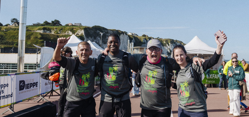 Équipe entreprise : Régie de quartiers d'Angers - Dieppe 100 KM Oxfam Trailwalker